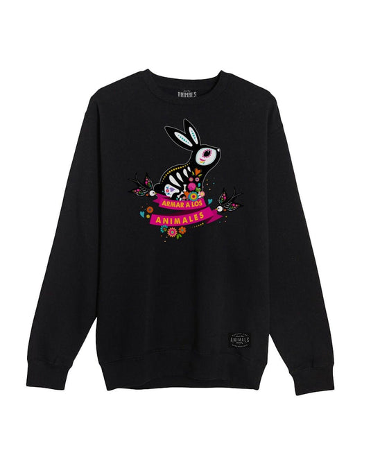 Unisex | Bunny Alebrije | Crewneck Sweatshirt - Arm The Animals Clothing Co.