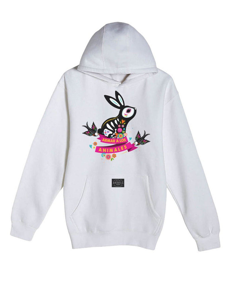 Load image into Gallery viewer, Unisex | Bunny Alebrije | Hoodie - Arm The Animals Clothing Co.
