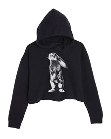 Unisex | Bunshot | Crop Hoodie - Arm The Animals Clothing Co.