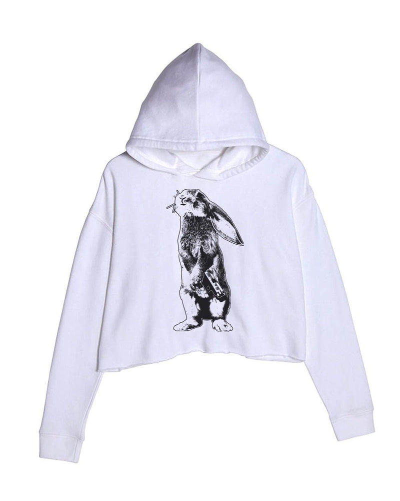 Load image into Gallery viewer, Unisex | Bunshot | Crop Hoodie - Arm The Animals Clothing Co.
