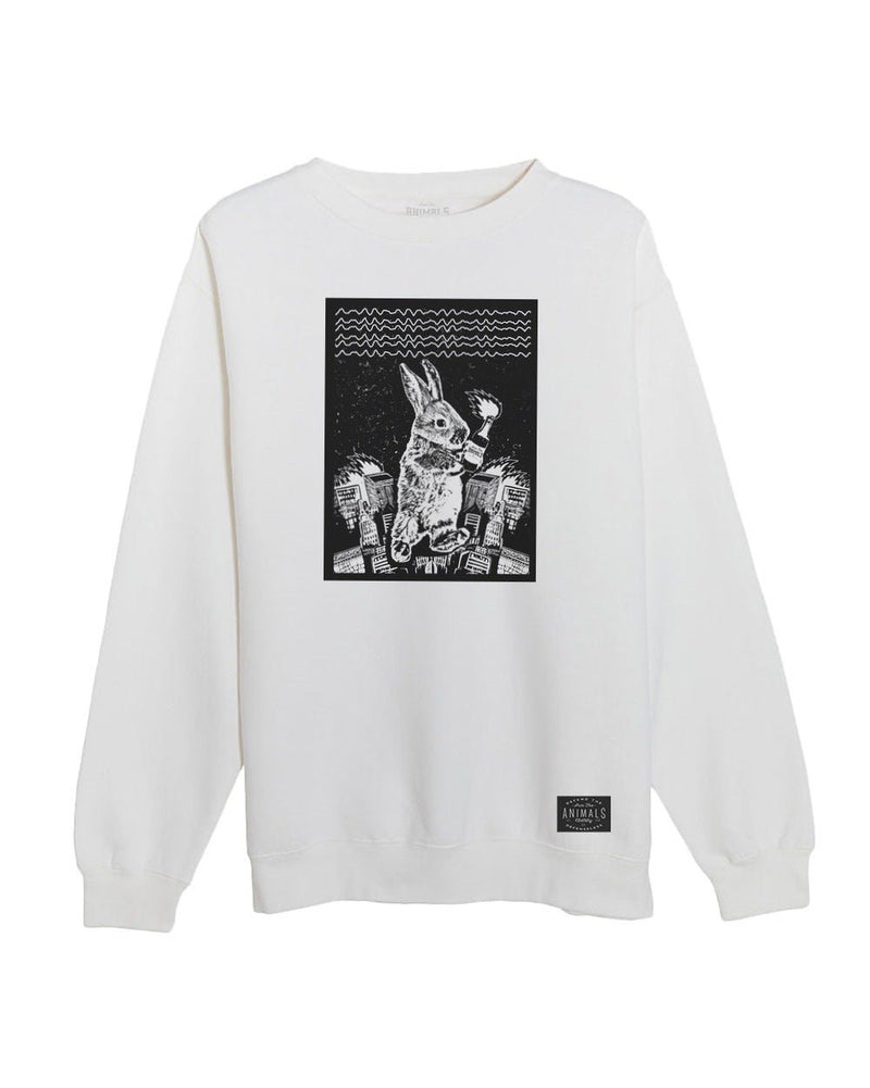 Load image into Gallery viewer, Unisex | Bunzilla | Crewneck Sweatshirt - Arm The Animals Clothing Co.
