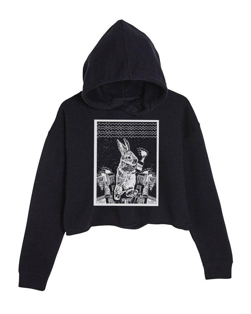 Load image into Gallery viewer, Unisex | Bunzilla | Crop Hoodie - Arm The Animals Clothing Co.

