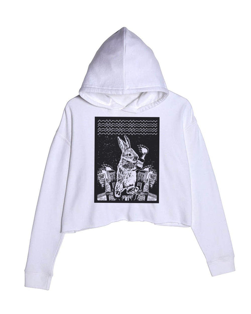 Load image into Gallery viewer, Unisex | Bunzilla | Crop Hoodie - Arm The Animals Clothing Co.
