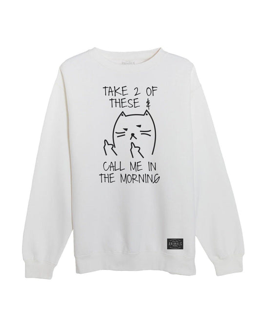 Unisex | Call Me In The Morning | Crewneck Sweatshirt - Arm The Animals Clothing Co.