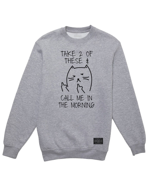 Unisex | Call Me In The Morning | Crewneck Sweatshirt - Arm The Animals Clothing Co.