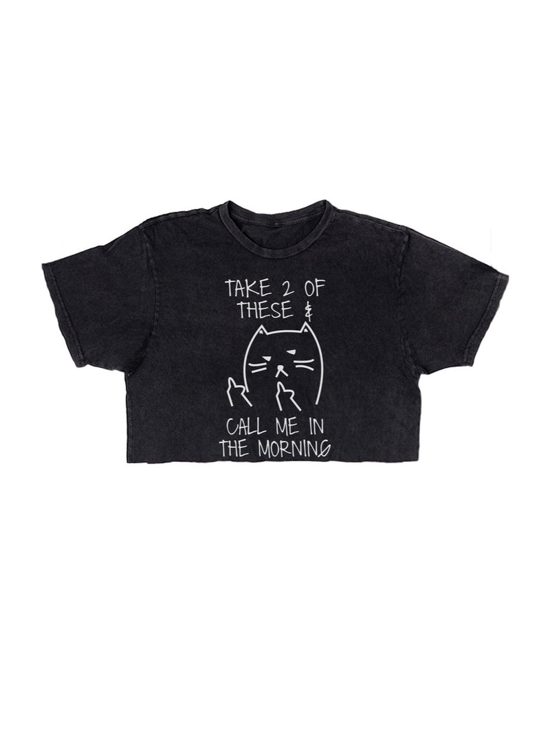 Load image into Gallery viewer, Unisex | Call Me In The Morning | Cut Tee - Arm The Animals Clothing Co.
