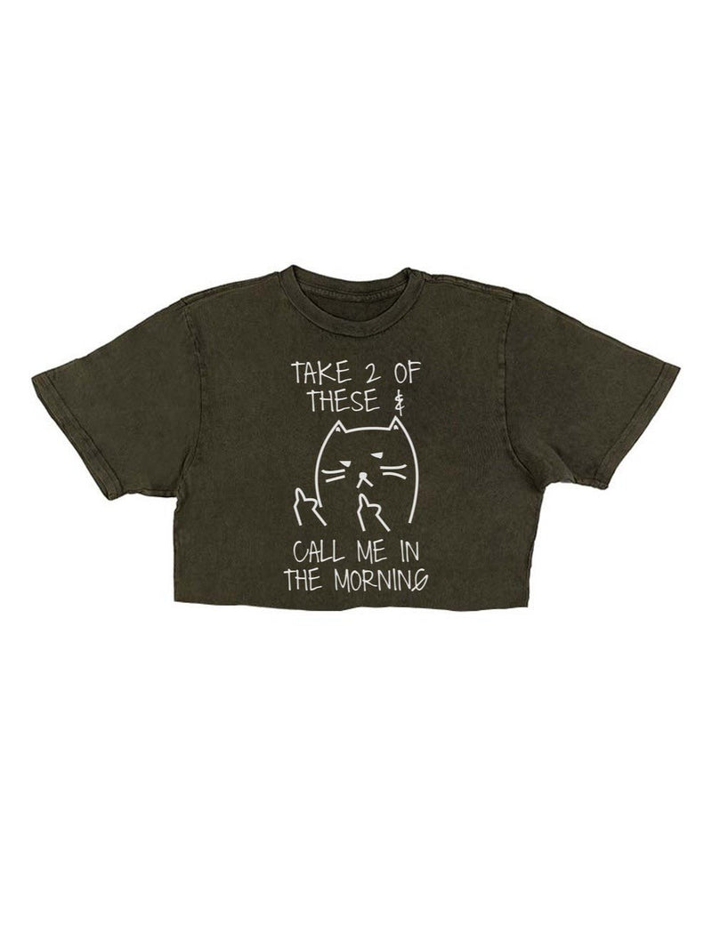 Load image into Gallery viewer, Unisex | Call Me In The Morning | Cut Tee - Arm The Animals Clothing Co.
