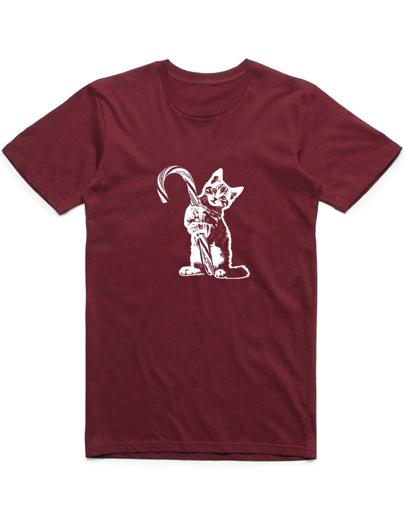 Load image into Gallery viewer, Unisex | Candy Cane Reaper Kitty | Crew - Arm The Animals Clothing LLC
