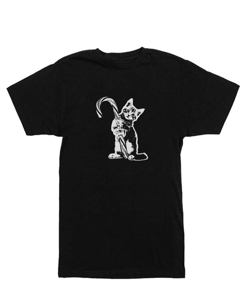 Load image into Gallery viewer, Unisex | Candy Cane Reaper Kitty | Crew - Arm The Animals Clothing LLC
