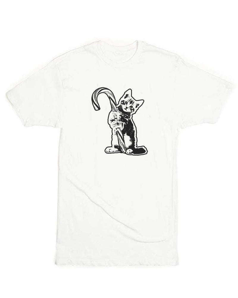 Load image into Gallery viewer, Unisex | Candy Cane Reaper Kitty | Crew - Arm The Animals Clothing LLC
