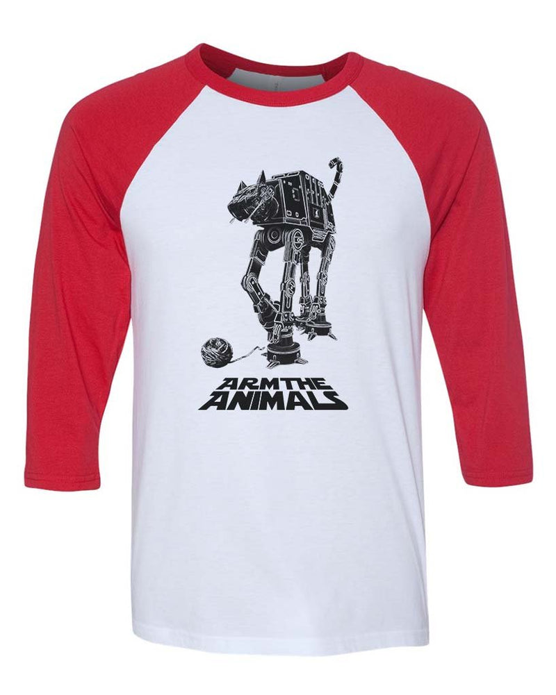 Load image into Gallery viewer, Unisex | CAT-AT | 3/4 Sleeve Raglan - Arm The Animals Clothing Co.

