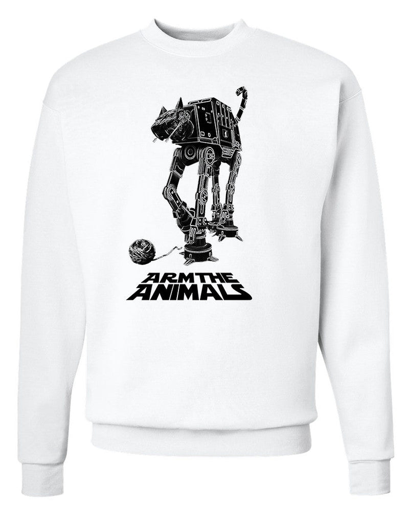 Load image into Gallery viewer, Unisex | CAT-AT | Crewneck Sweatshirt - Arm The Animals Clothing Co.

