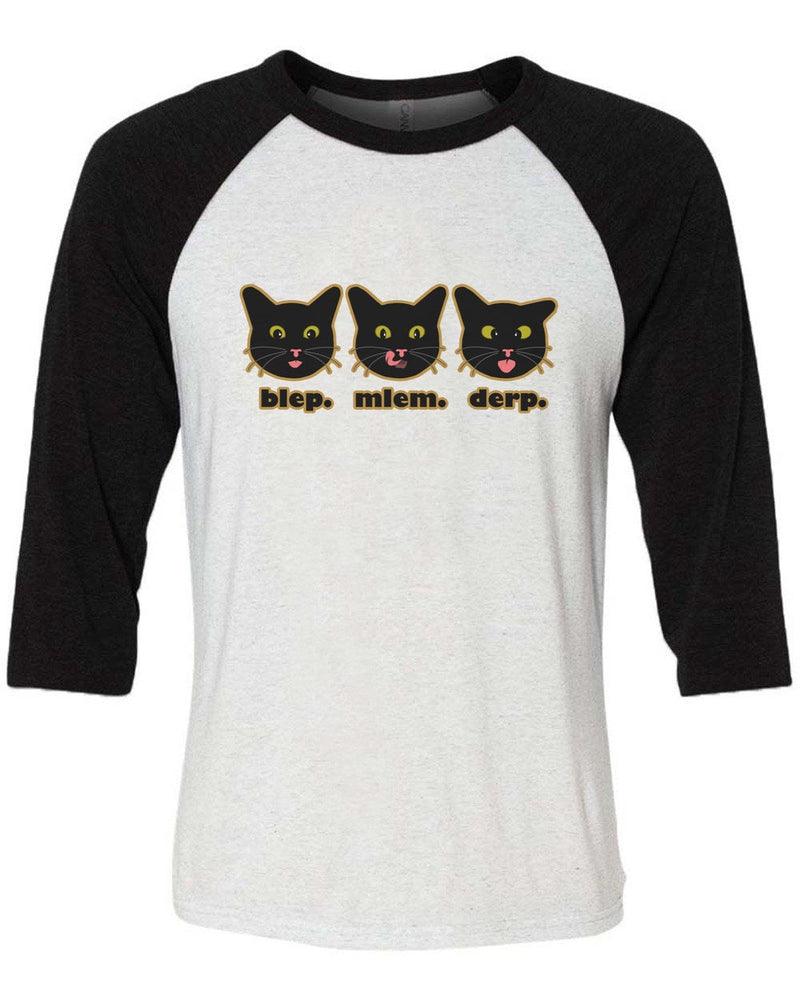 Load image into Gallery viewer, Unisex | Cat Lingo | 3/4 Sleeve Raglan - Arm The Animals Clothing Co.
