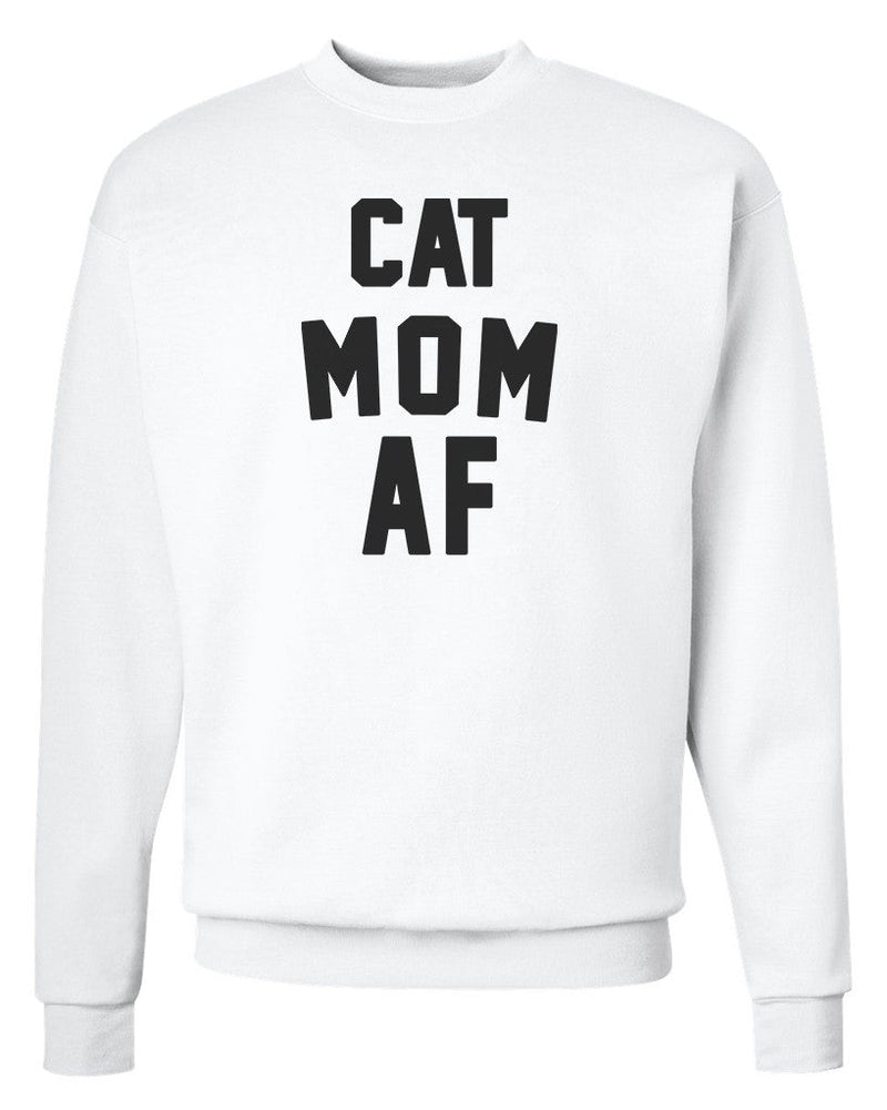 Load image into Gallery viewer, Unisex | Cat Mom AF | Crewneck Sweatshirt - Arm The Animals Clothing Co.
