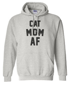 Unisex | Cat Mom AF | Oversized Hoodie - Arm The Animals Clothing Co.