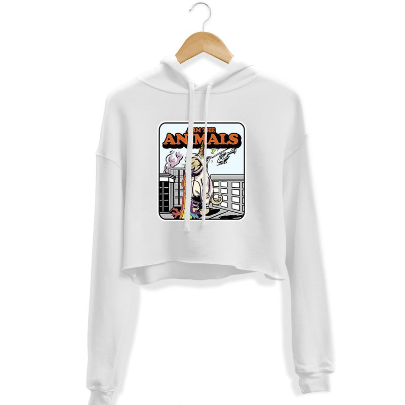 Load image into Gallery viewer, Unisex | Cat Vomit | Crop Hoodie - Arm The Animals Clothing LLC
