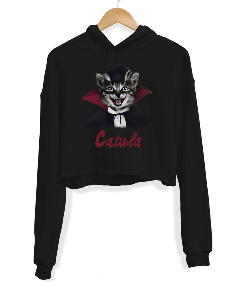 Load image into Gallery viewer, Unisex | Catula | Crop Hoodie - Arm The Animals Clothing Co.
