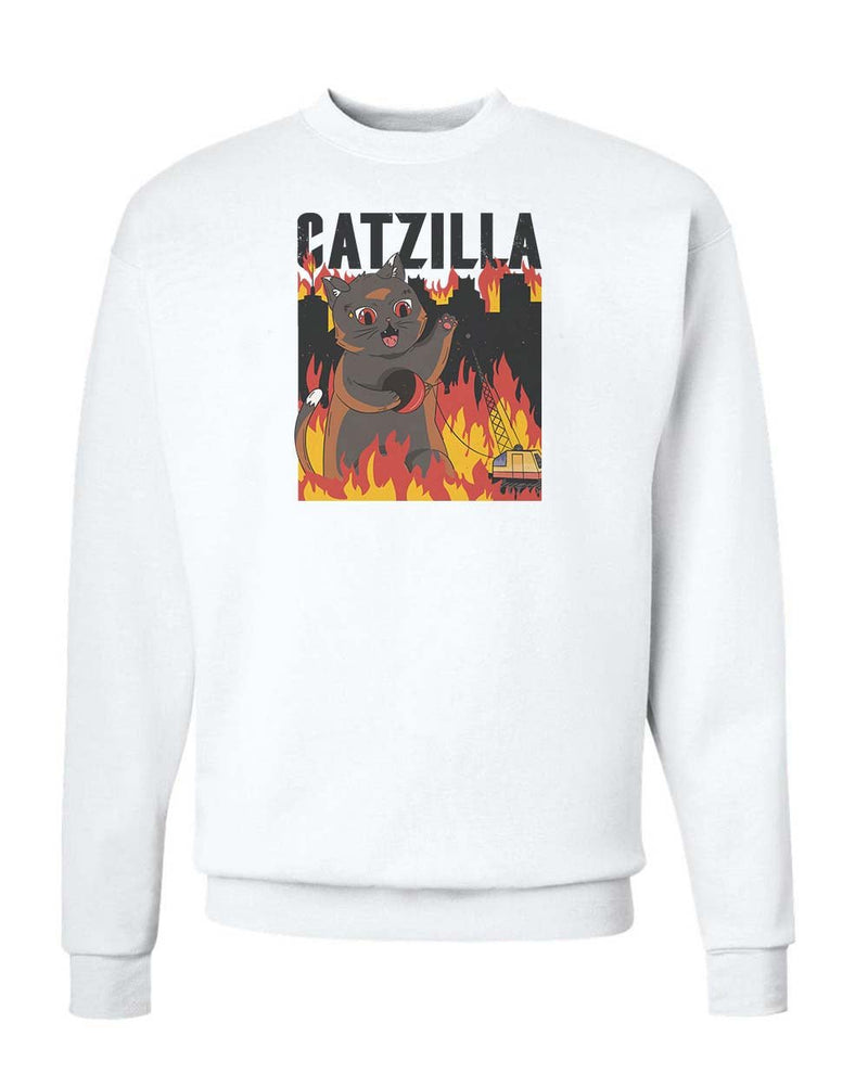Load image into Gallery viewer, Unisex | Catzilla | Crewneck Sweatshirt - Arm The Animals Clothing Co.
