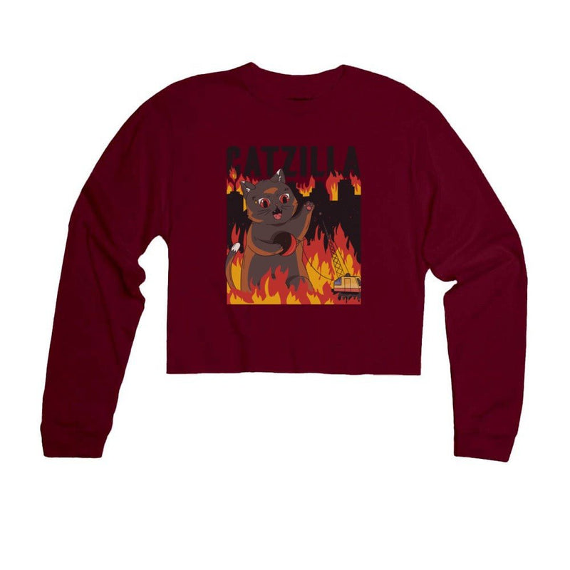 Load image into Gallery viewer, Unisex | Catzilla | Cutie Long Sleeve - Arm The Animals Clothing Co.
