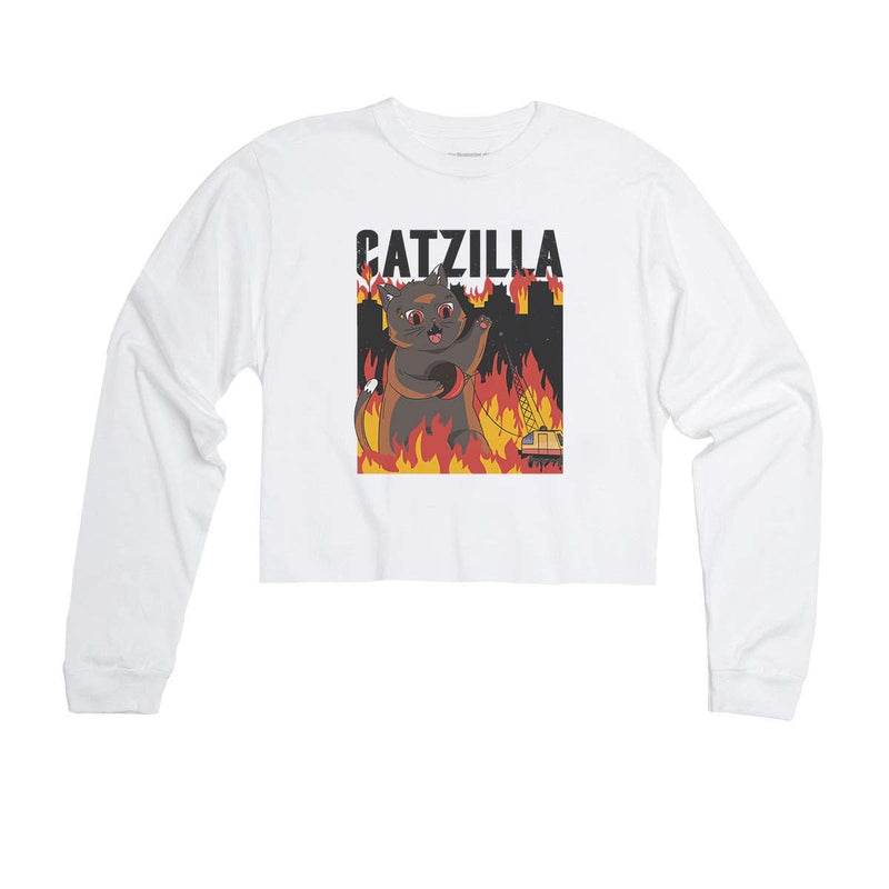 Load image into Gallery viewer, Unisex | Catzilla | Cutie Long Sleeve - Arm The Animals Clothing Co.
