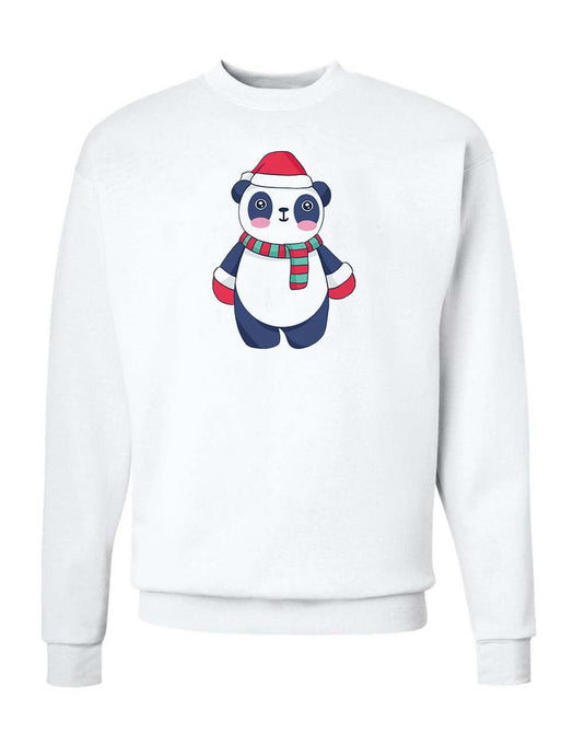 Unisex | Cozy Christmas Panda | Crewneck Sweatshirt - Arm The Animals Clothing LLC