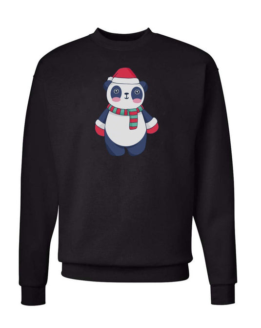 Unisex | Cozy Christmas Panda | Crewneck Sweatshirt - Arm The Animals Clothing LLC