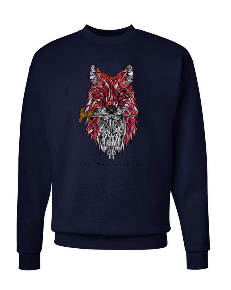 Load image into Gallery viewer, Unisex | Dagger Fox | Crewneck Sweatshirt - Arm The Animals Clothing Co.
