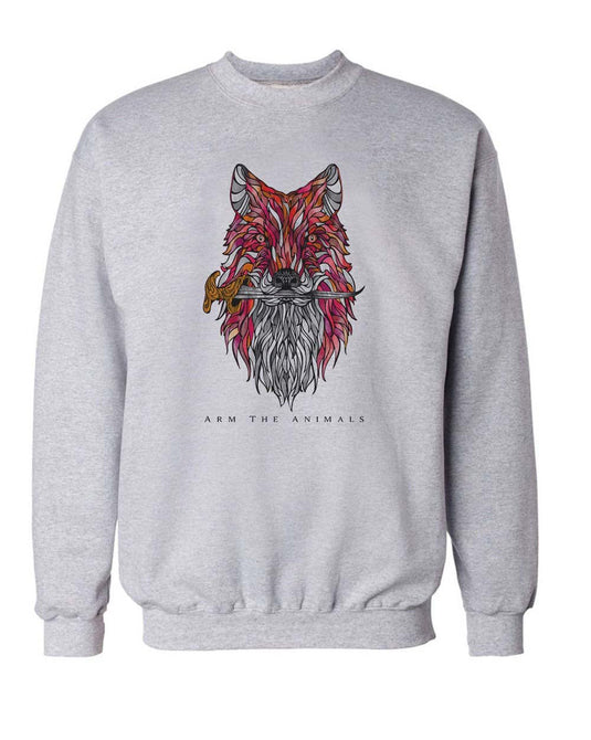 Unisex | Dagger Fox | Crewneck Sweatshirt - Arm The Animals Clothing Co.