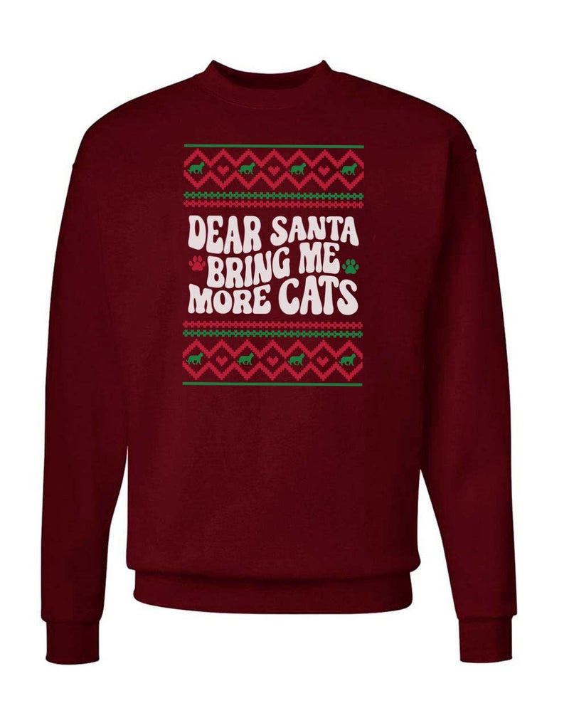 Load image into Gallery viewer, Unisex | Dear Santa, Bring Me More Cats | Crewneck Sweatshirt - Arm The Animals Clothing LLC
