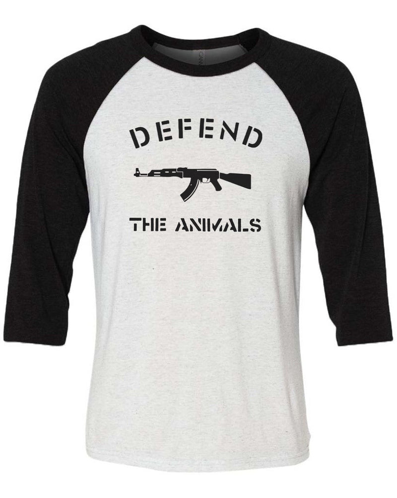 Load image into Gallery viewer, Unisex | Defend The Animals | 3/4 Sleeve Raglan - Arm The Animals Clothing Co.
