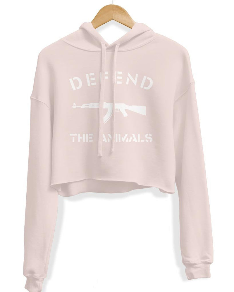 Load image into Gallery viewer, Unisex | Defend The Animals | Crop Hoodie - Arm The Animals Clothing Co.
