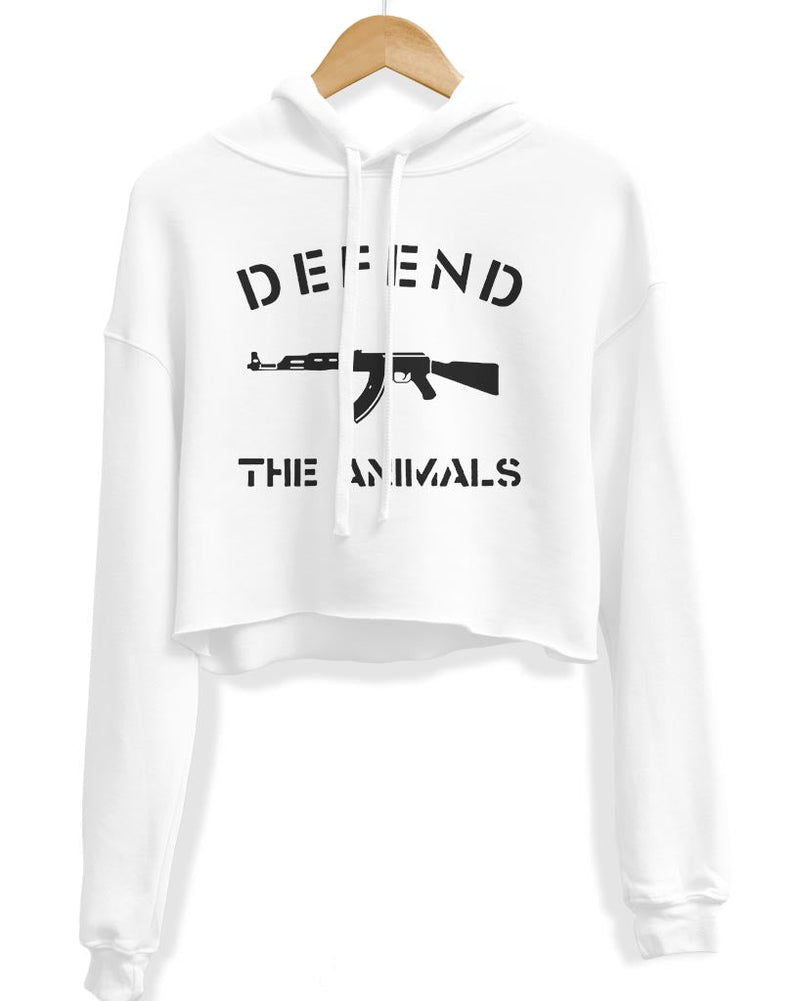 Load image into Gallery viewer, Unisex | Defend The Animals | Crop Hoodie - Arm The Animals Clothing Co.
