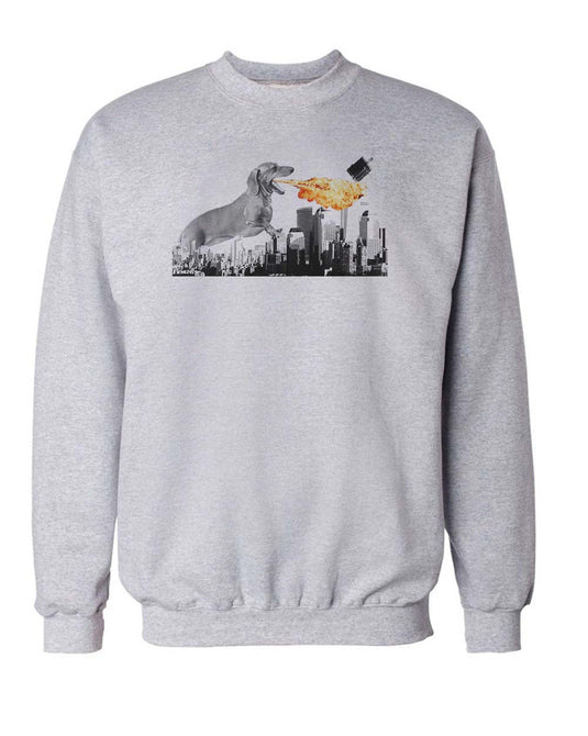 Unisex | Dogzilla | Crewneck Sweatshirt - Arm The Animals Clothing Co.