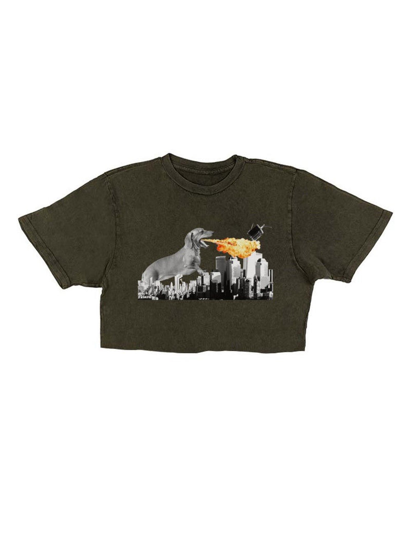 Load image into Gallery viewer, Unisex | Dogzilla | Cut Tee - Arm The Animals Clothing Co.
