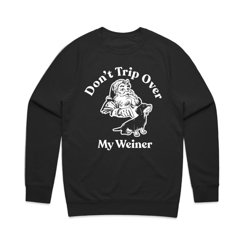 Load image into Gallery viewer, Unisex | Don&#39;t Trip Over My Weiner | Crewneck Sweatshirt - Arm The Animals Clothing LLC
