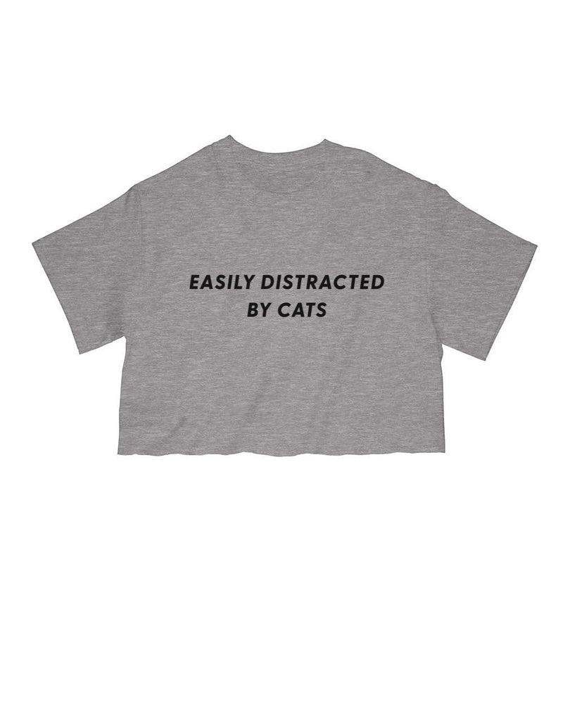 Load image into Gallery viewer, Unisex | Easily Distracted Cat | Cut Tee - Arm The Animals Clothing Co.
