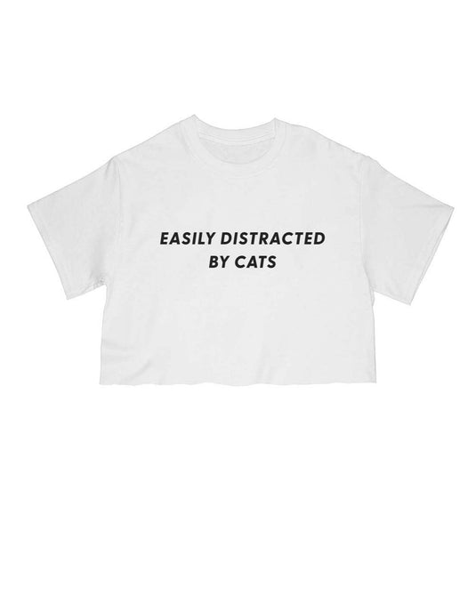 Unisex | Easily Distracted Cat | Cut Tee - Arm The Animals Clothing Co.