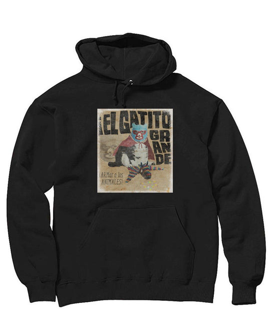 Unisex | El Gatito Grande | Hoodie - Arm The Animals Clothing Co.