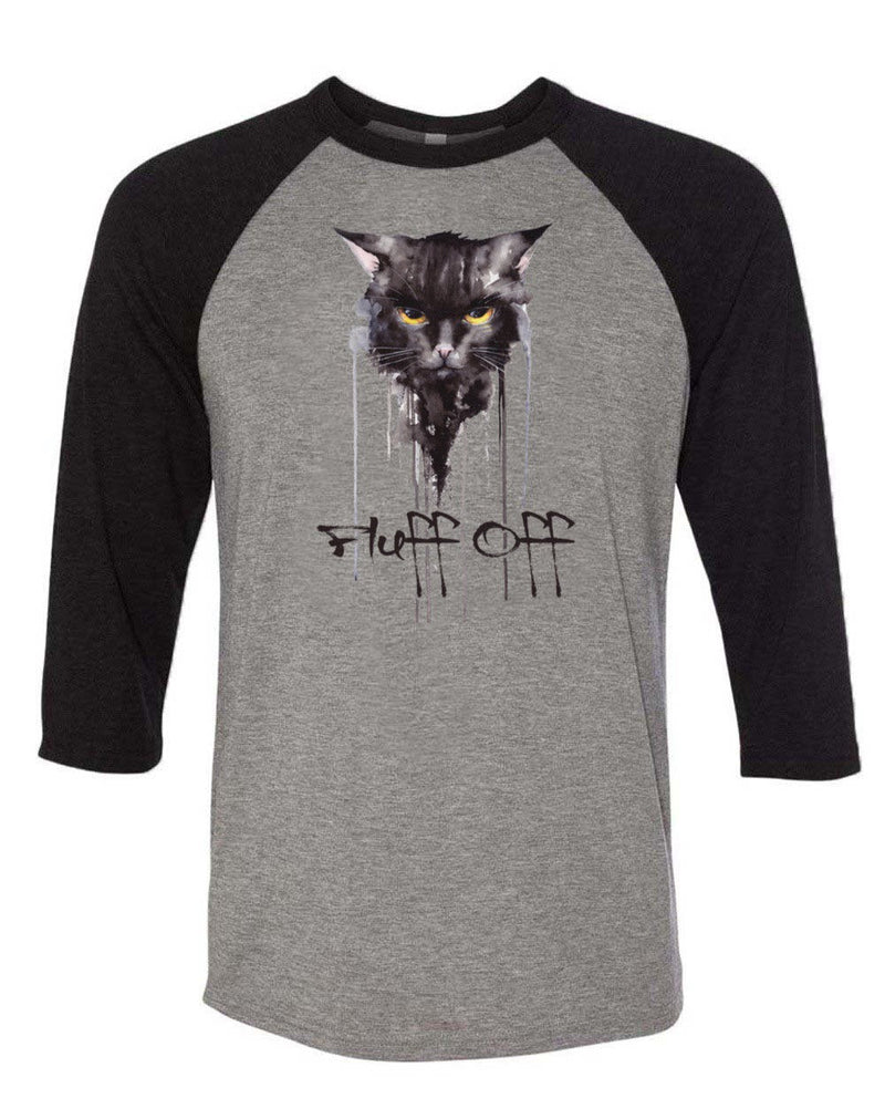 Load image into Gallery viewer, Unisex | Fluff Off | 3/4 Sleeve Raglan - Arm The Animals Clothing Co.
