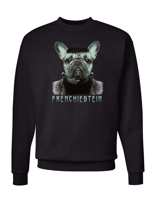 Unisex | Frenchiestein | Crewneck Sweatshirt - Arm The Animals Clothing LLC