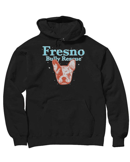 Unisex | Fresno Bully Rescue Frenchie Logo | Hoodie - Arm The Animals Clothing Co.