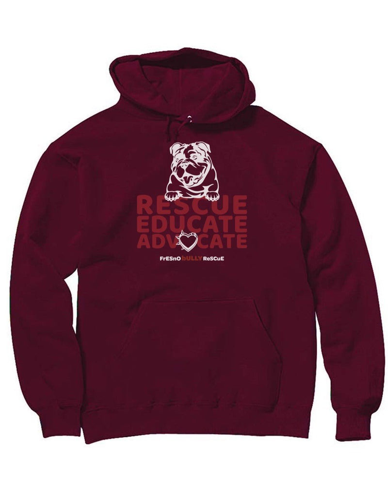 Load image into Gallery viewer, Unisex | Fresno Bully Rescue Logo | Hoodie - Arm The Animals Clothing Co.
