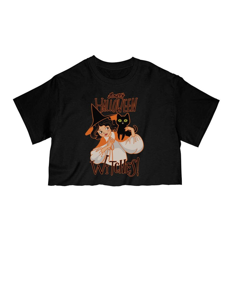 Load image into Gallery viewer, Unisex | Happy Halloween WITCHES | Cut Tee - Arm The Animals Clothing Co.
