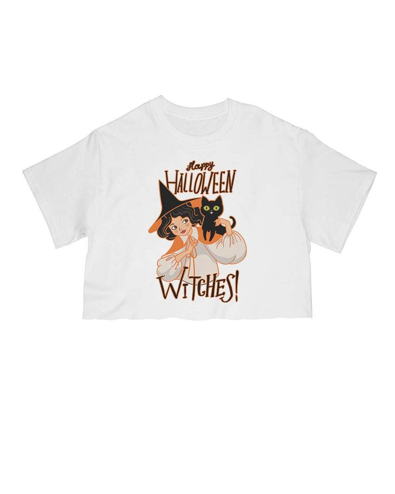 Load image into Gallery viewer, Unisex | Happy Halloween WITCHES | Cut Tee - Arm The Animals Clothing Co.
