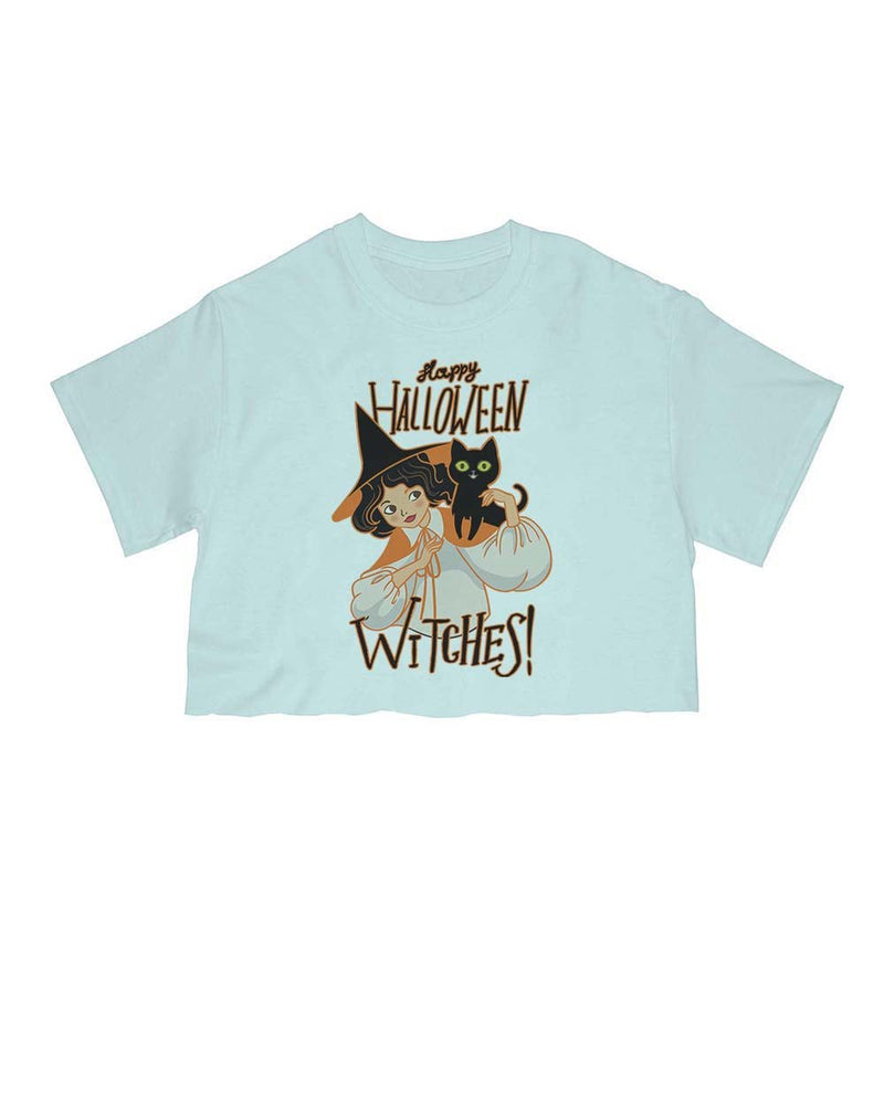 Load image into Gallery viewer, Unisex | Happy Halloween WITCHES | Cut Tee - Arm The Animals Clothing Co.

