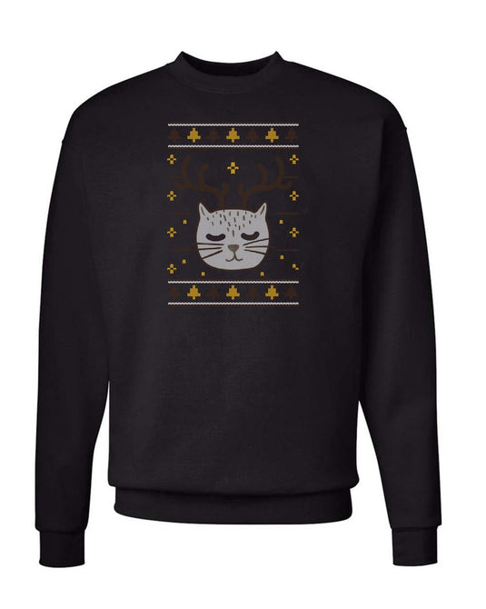 Unisex | Happy Meowidays | Crewneck Sweatshirt - Arm The Animals Clothing LLC