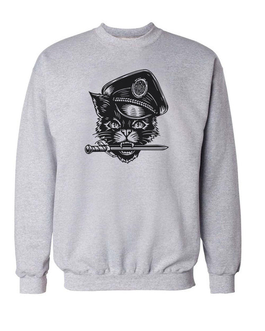 Unisex | Hell Cat | Crewneck Sweatshirt - Arm The Animals Clothing Co.