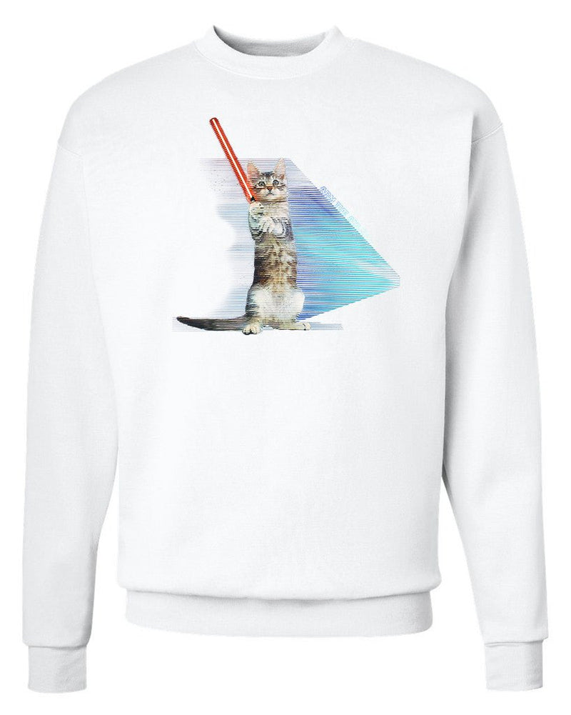 Load image into Gallery viewer, Unisex | Hologram Battle Cat | Crewneck Sweatshirt - Arm The Animals Clothing Co.
