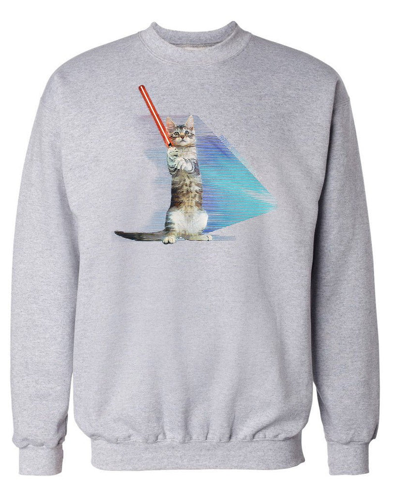 Load image into Gallery viewer, Unisex | Hologram Battle Cat | Crewneck Sweatshirt - Arm The Animals Clothing Co.
