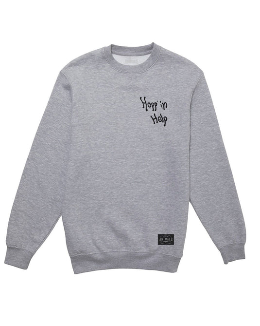 Unisex | Hoppin' Help Mission | Crewneck Sweatshirt - Arm The Animals Clothing LLC